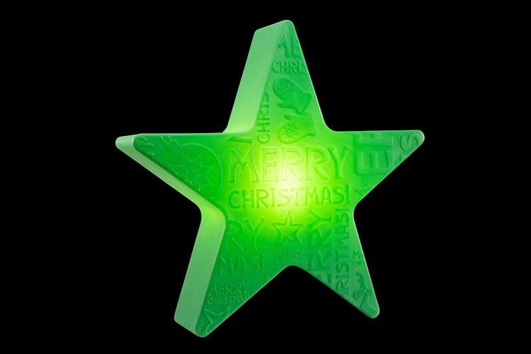 8 seasons design LED-Dekoleuchte Shining Star 'Merry Christmas' Ø 60 cm (WW), verschiedene Farben