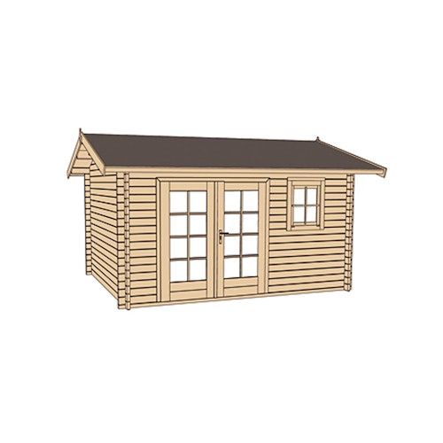 Weka 28 mm Gartenhaus 163