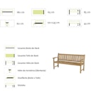 Vorschaubild Diamond Garden Bank JAVA, Premium Teak