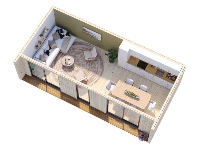 Palmako Gartenhaus Rebekka 31,8 m² - 160 mm