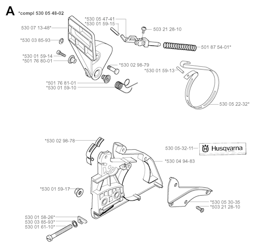 Husqvarna Kettensägen 141, 20013500001-20030100000