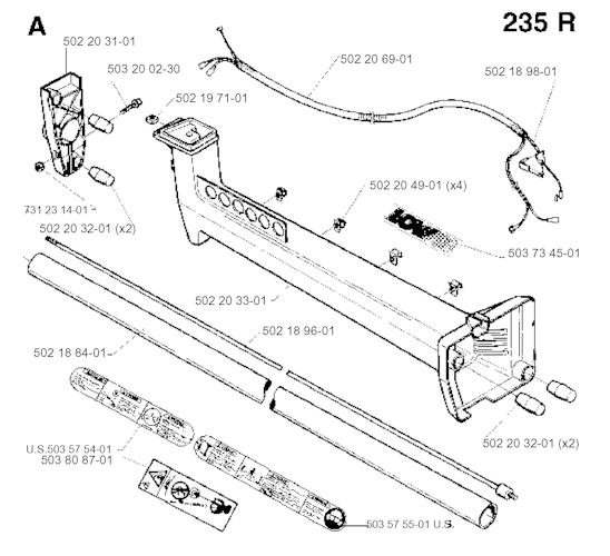 Husqvarna Motorsensen/Freischneider 232 R, CAT, 19954500001-Current