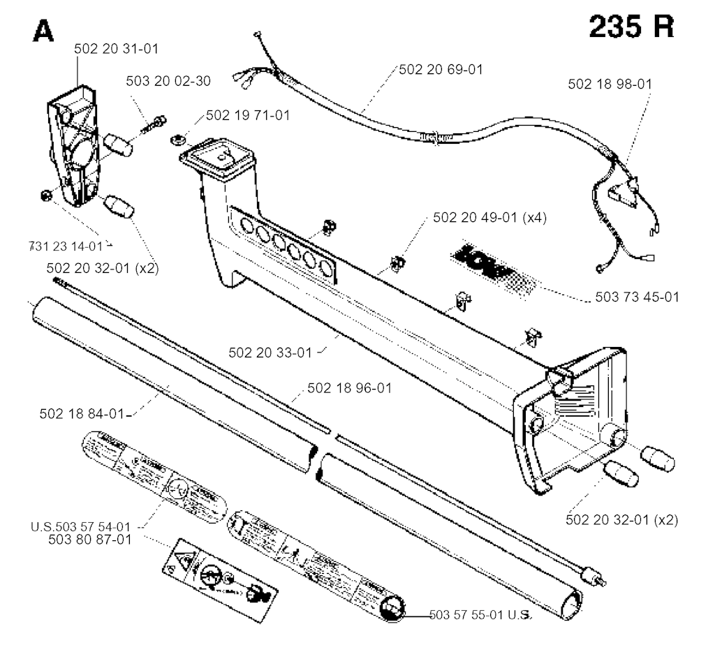 Explosionszeichnung Ersatzteile