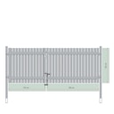 Vorschaubild TraumGarten Squadra Doppeltor auf Maß