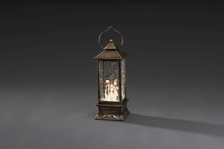 Konstsmide Weihnachtsbeleuchtung  LED Laterne Schneemann wassergefüllt