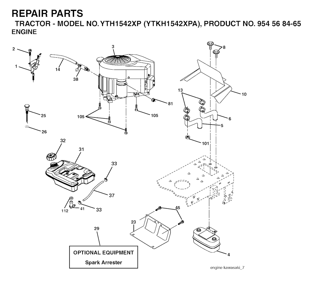 Explosionszeichnung Ersatzteile