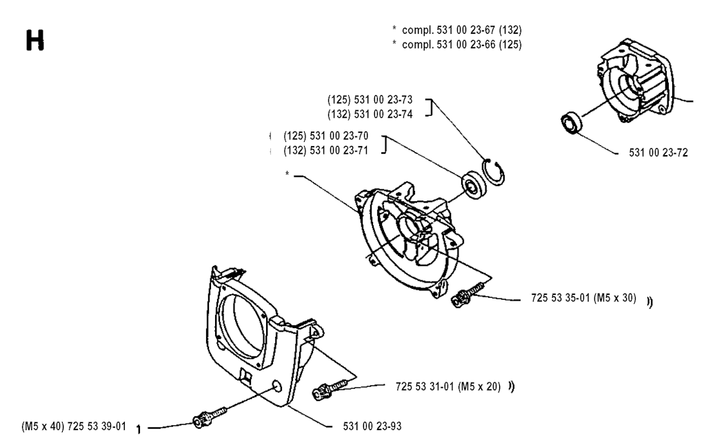 Explosionszeichnung Ersatzteile
