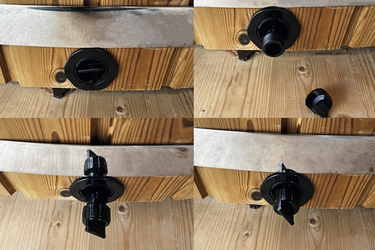 Wolff Finnhaus Badebottich Hot Tub Typ 2 Ø 200 cm mit Acrylwanne & LED-Beleuchtung