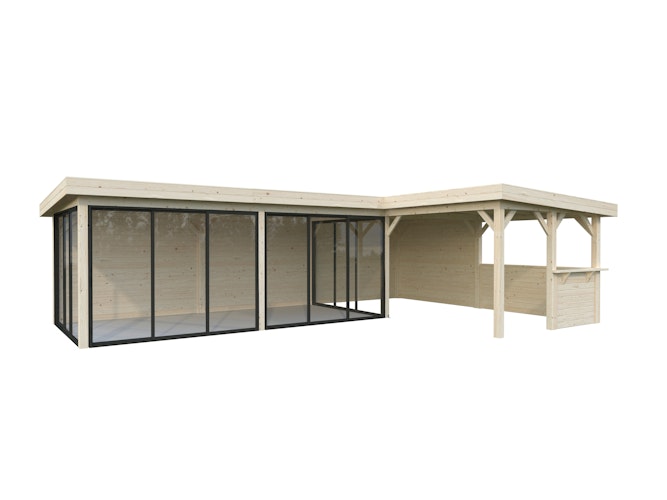 Palmako Carport/Pavillon Connect Lenna 33,2 m² Set 421 Slide