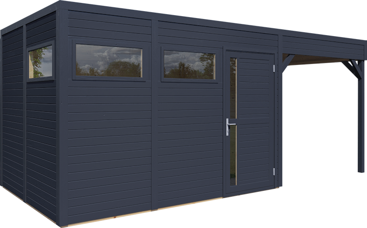 Bertilo Gartenhaus Cubus 3 Lounge - 19 mm