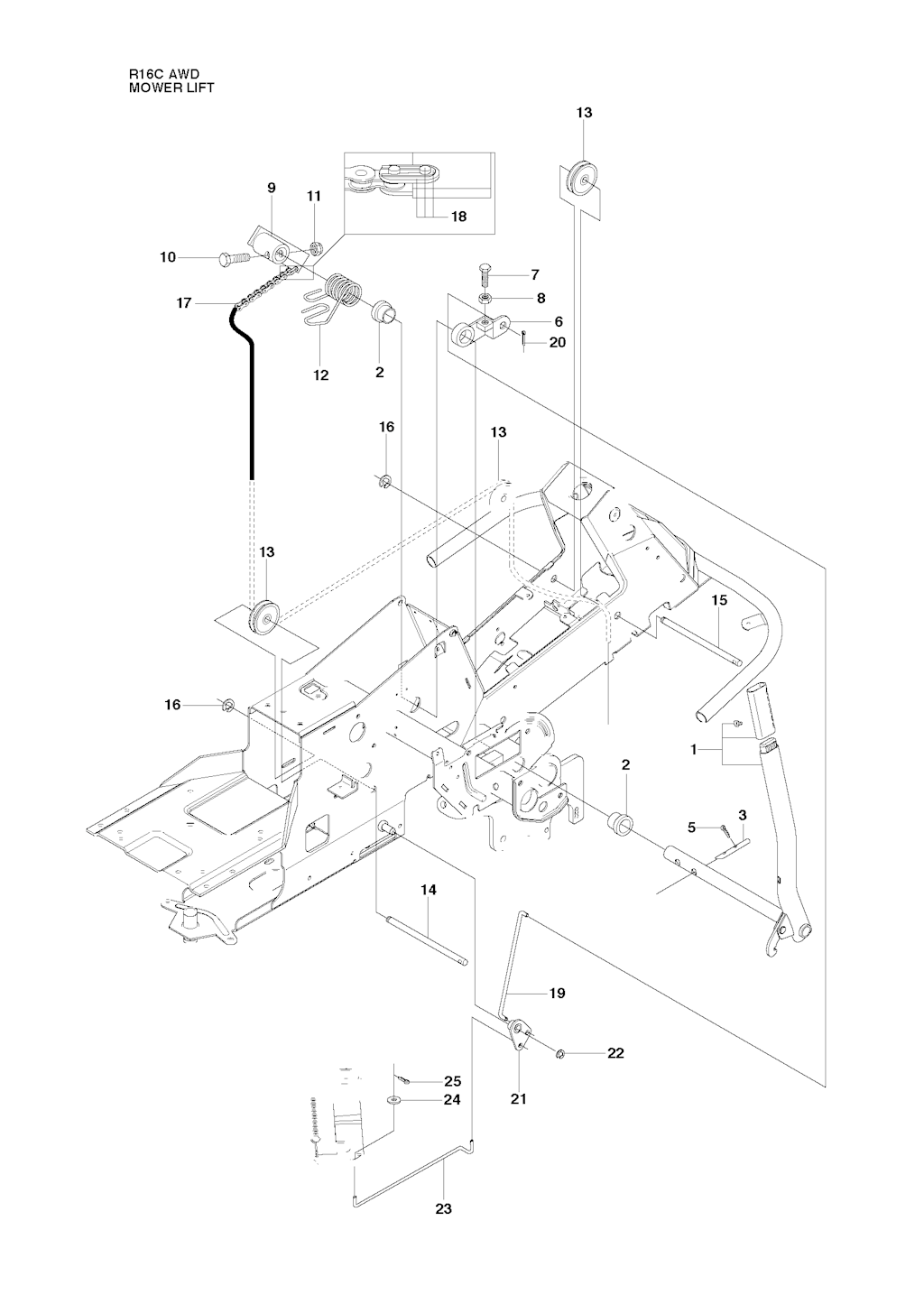 Explosionszeichnung Ersatzteile