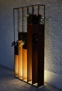 Vorschaubild Badeko Pflanzregal „Lazise“ in Edelrostoptik 94 cm breit