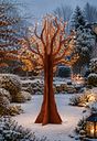 Vorschaubild Badeko Baum-Deko 190 cm hoch in Edelrostoptik