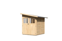 Karibu Gartenhaus Gerätehaus Juist/Wandlitz 2 - 19mm-181x181cm- naturbelassen
