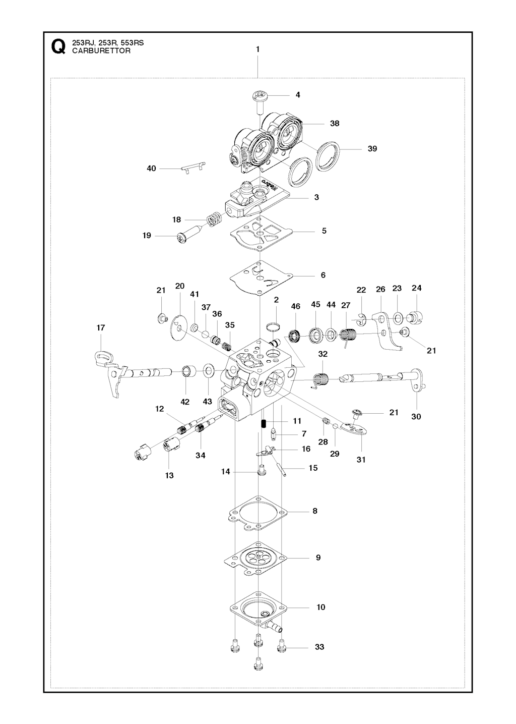 Explosionszeichnung Ersatzteile