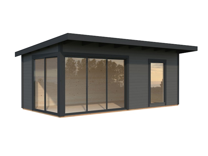 Palmako Gartenhaus Andrea 17,1 m² mit Schiebetür - 44 mm