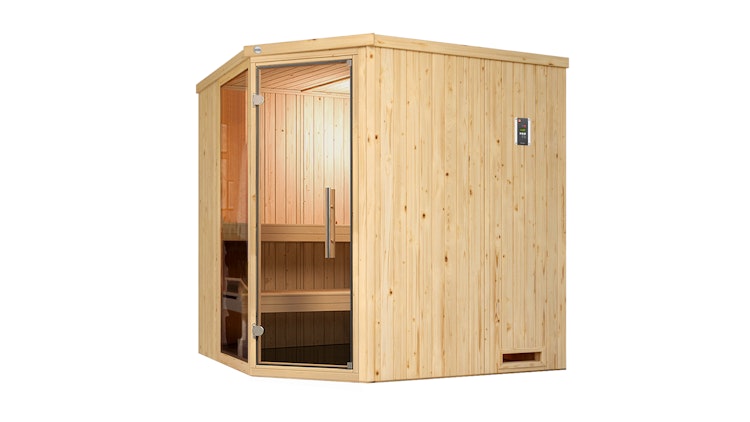 Weka Elementsauna Varberg 2 mit Eckeinstieg - 68 mm