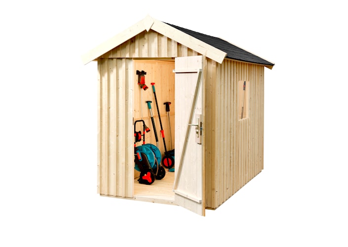 Weka Schwedenhaus - 32 mm (aufgedoppelt) Gartenhaus sägerau