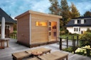 Vorschaubild Karibu Saunahaus Skrollan 2 mit Vorraum naturbelassen inkl. gratis Sauna-Zubehörset im Wert von 234,94 €