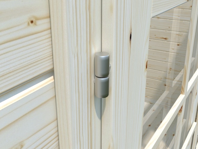 Palmako Gartenhaus Ella 13,1 m² Zweiraumhaus inkl. 3,9 m² Anbau - 28 mm