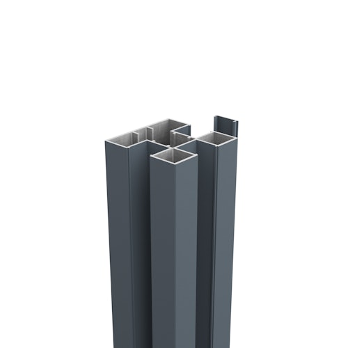 Fiberdeck BOSTON Abschlussprofil für Pfosten-Nut 