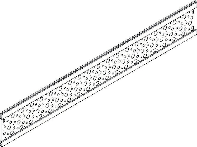 OSMO ALU Dekor Kreise 19x277, 184cm Alu Anthrazit