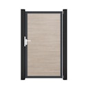 Vorschaubild GroJa BasicLine Schmal Einzeltor Rahmen Aluminium Anthrazitgrau 1000 x 1800 mm