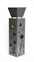 Vorschaubild Garden Pleasure Pflanzsäule mit Blumenmotiv NOVELLA, Stahl Grau