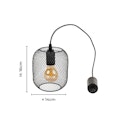 Vorschaubild Vosteen LED Lampe schwarz  ø 14 cm H16 cm