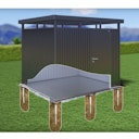 Vorschaubild Erdschrauben-Fundament SmartBasePLUS für Biohort Gerätehaus HighLine mit Einzeltür oder Doppeltür