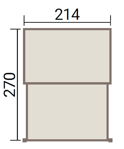 Weka Tabaluga Sandkasten Bully Gr. 2 270 x 214 cm