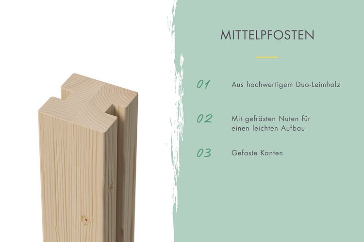 Karibu Sichtschutz-Set Blickdicht