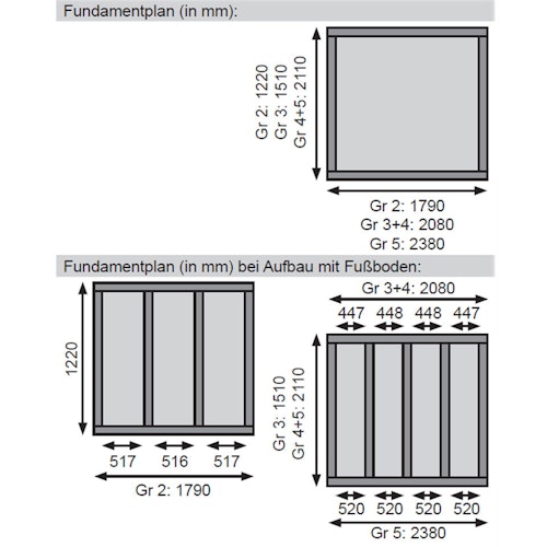 Karibu Eco Gartenhaus Merseburg 4 inkl. Anbaudach - Sparset
