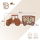 Vorschaubild Badeko Traktor mit Anhänger in Edelrostoptik