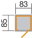 Vorschaubild Weka 14 mm Garten- und Terrassenschrank 361 mit Flachdach