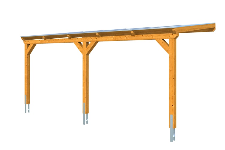 Skan Holz Wandanbau-Carport Vogtland 300 x 541 cm