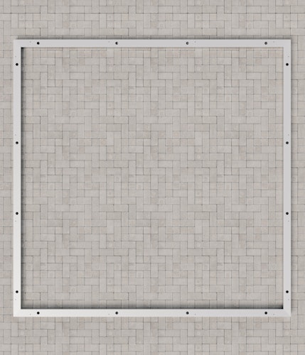 Hörmann Alu-Bodenrahmen für Gerätehaus Juno (Pult,- Flach,- und Satteldach)