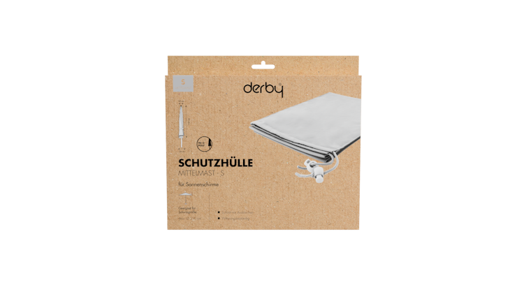 Derby Schutzhülle Mittelmast S, 100 % Polyester Hellgrau