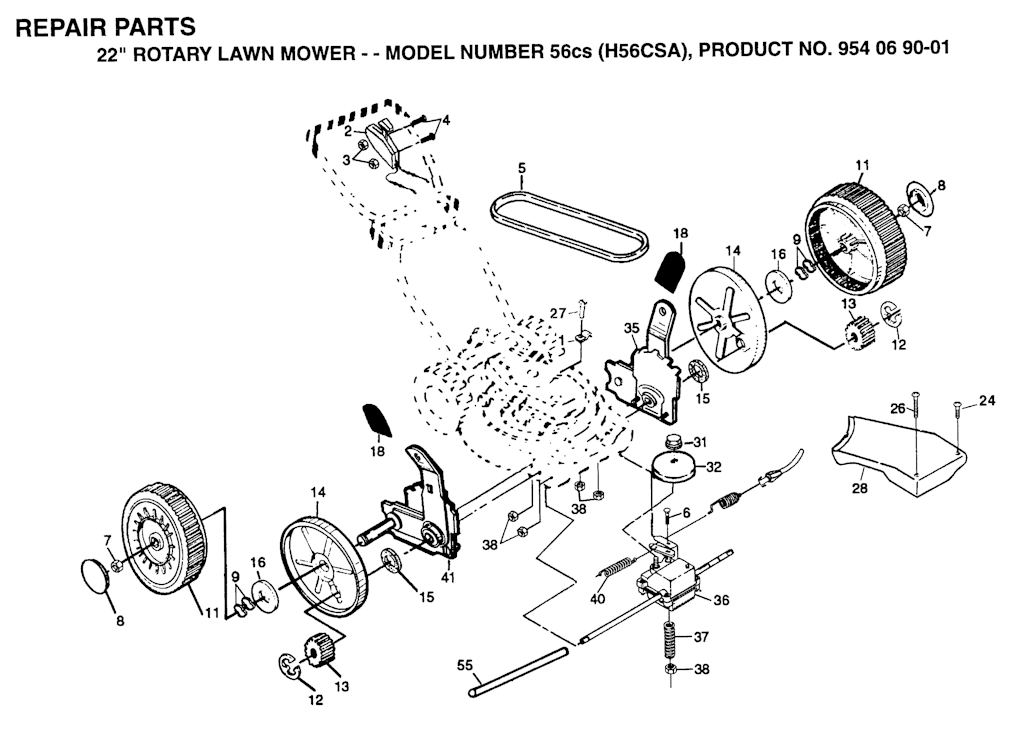 Explosionszeichnung Ersatzteile