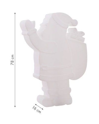 8 seasons design LED-Dekoleuchte Shining Santa H 78 cm cm (RGB)