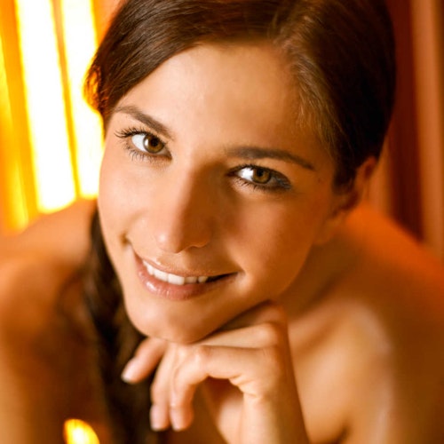 Infraworld Infrarotkabine Fusion Glas 145 Fichte inkl. 5-teiligem gratis Zubehörset