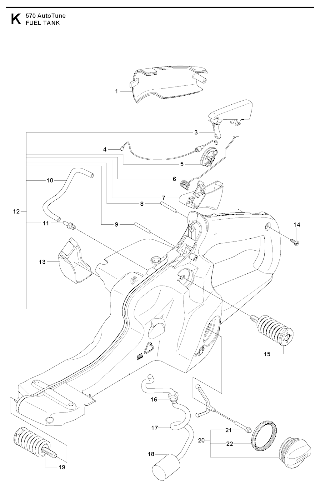 Explosionszeichnung Ersatzteile