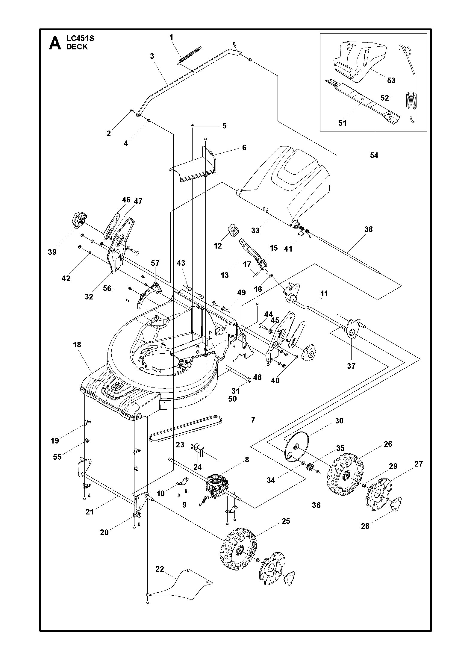Husqvarna Rasenmäher gelegentliche Nutzung 967343101 LC 451S