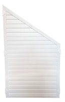 T&J LIGHTLINE KS-Zaunelement Ecke rechts 90 x 150/90 cm, weiß
