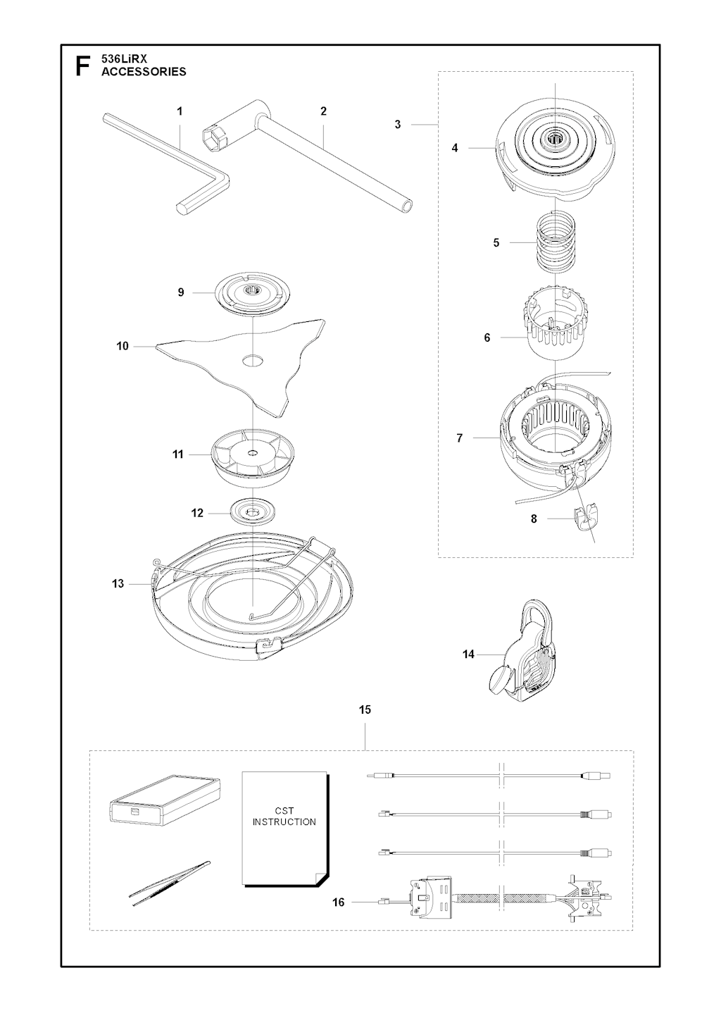 Explosionszeichnung Ersatzteile