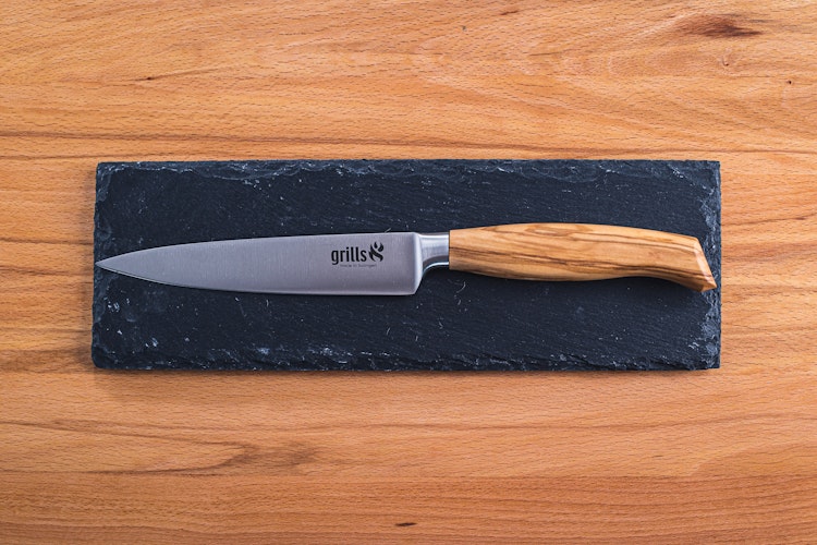 Grills.de Universalmesser mit Olivenholzgriff 15cm