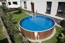 Vorschaubild myPOOL Swimming Pool Poolset Splash mit Sandfilteranlage - Holzoptik