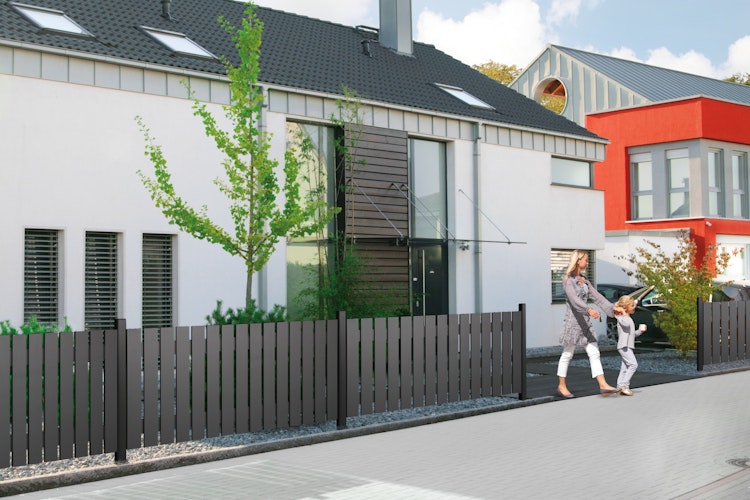 TraumGarten Alu-Vorgartenzaun Squadra