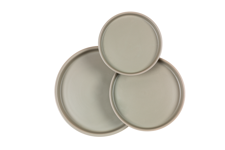 Wikholm form Design Untersetzer Terrakotta grün 3er Set ⌀ 19/23/28,5 cm