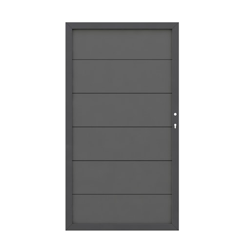 TraumGarten DESIGN WPC Alu Tor anthrazit 98 x 180